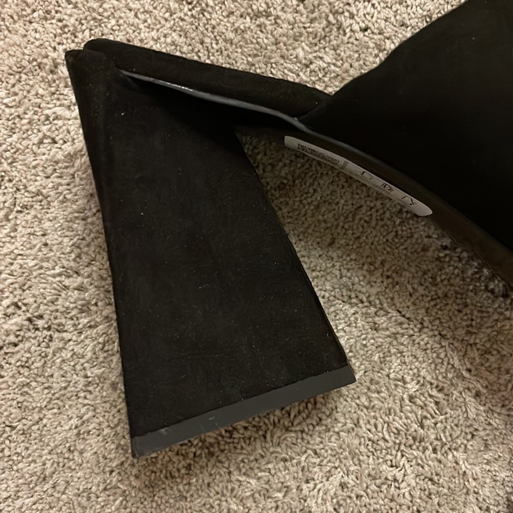 ASOS Design Black chunky heel mules size 8 - Picture 8 of 12